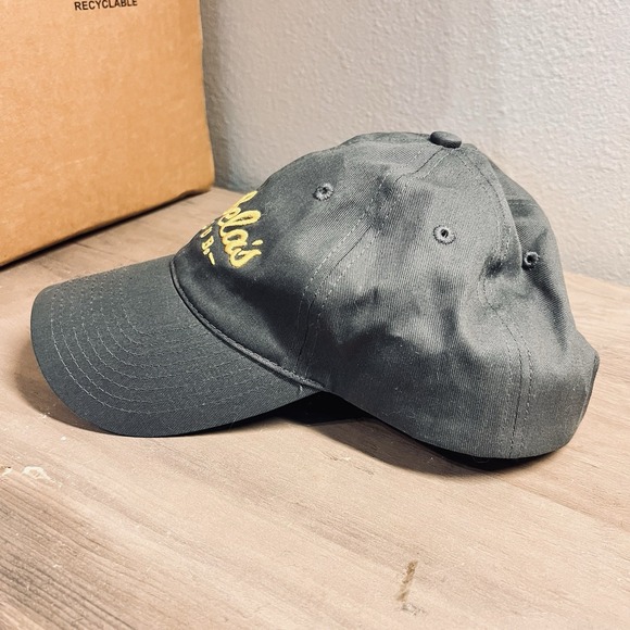 Cabela's CLUB Embroidered Hat Charcoal Gray Strapback Adjustable Cap - Picture 2 of 6